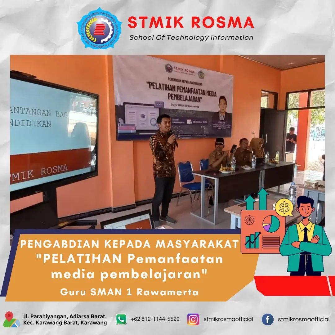 Pengabdian "Pemanfaatan Media Pembelajaran" Bersama SMA Negeri 1 Rawamerta