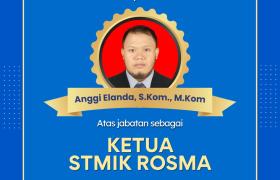 Selamat & Sukses Atas jabatan barunya Sebagai Ketua STMIK Rosma 2025-2029