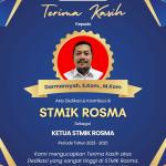 Terima Kasih Atas Dedikasi & Kontribusi Sebagai Ketua STMIK Rosma 2023-2025