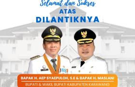 Selamat & Sukses Atas dilantiknya Bupati dan Wakil Bupati Karawang
