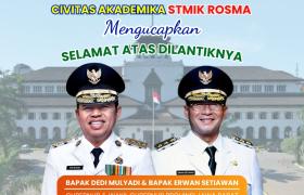 Selamat & Sukses Atas dilantiknya Gubernur dan Wakil Gubernur Jawa Barat