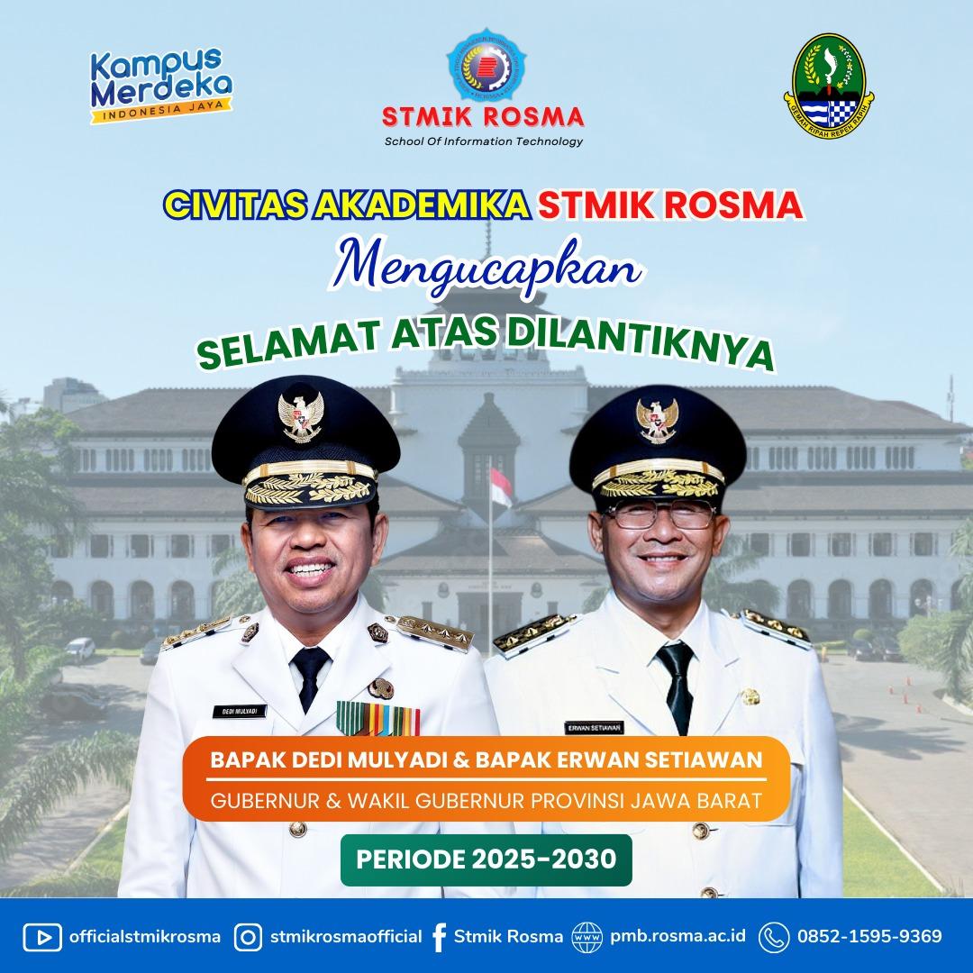 Selamat & Sukses Atas dilantiknya Gubernur dan Wakil Gubernur Jawa Barat