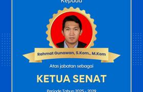 Selamat Atas Jabatan Barunya Sebagai Ketua Senat periode 2025-2029