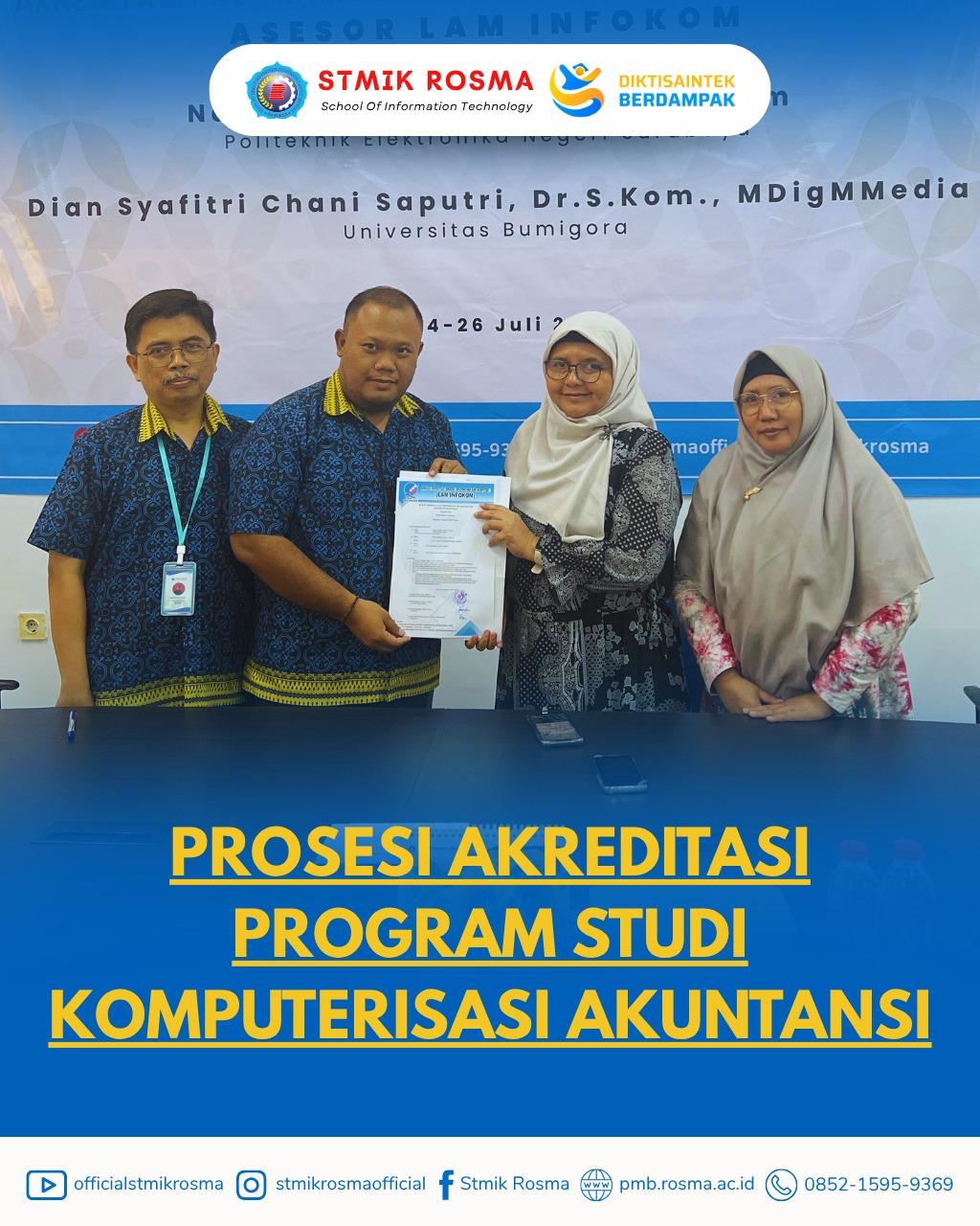 Assement Lapangan Reakreditasi Program Studi Komputerisasi Akuntansi