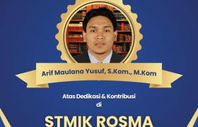 Selamat & Sukses Bapak Arif Maulana Yusuf, S.Kom., M.Kom