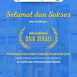 Program Studi Komputerisasi Akuntansi (D3) Raih Akreditasi "Baik Sekali"