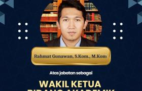 Selamat Kepada Bapak Rahmat Gunawan S.Kom., M.Kom
