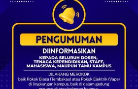 Penetapan Kawasan Tanpa Rokok (KTR) STMIK Rosma
